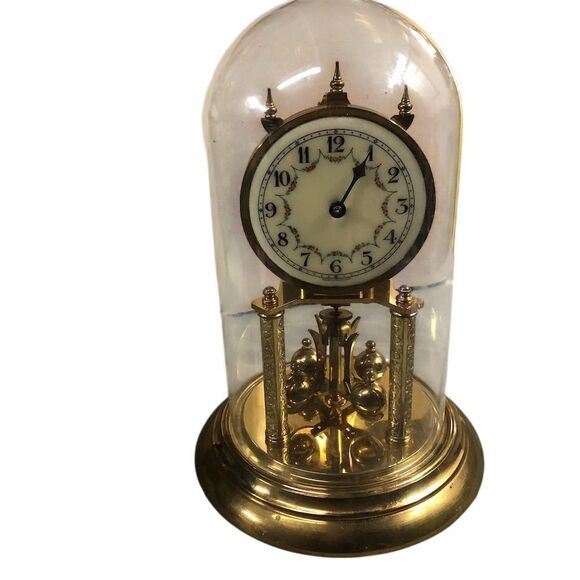 Vintage Anniversary Dome Clock with Traditional Pendulum - Picture 1 of 4